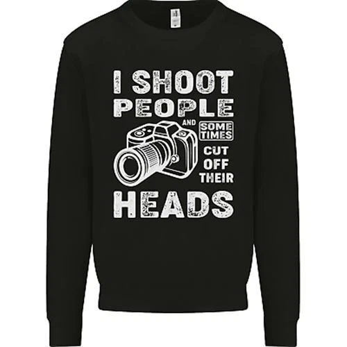 Photography I Shoot People Photographer Kids Sweatshirt Jumper