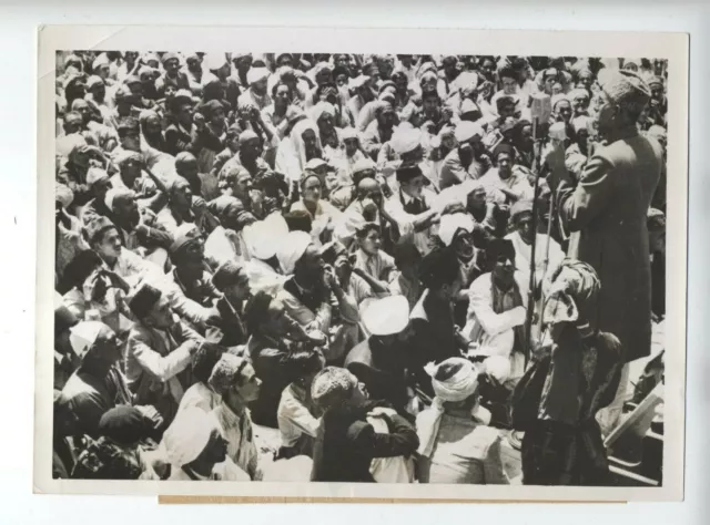 1951 Original Lion Of Kashmir India Photo Sheik Mohammed Abdullah Vintage