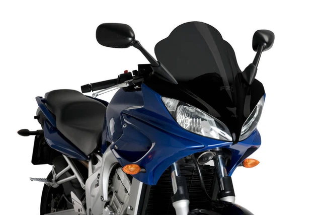 Puig 4110N Bulle Racing Noir - Améliore L'aérodynamisme Pour Aprilia TUONO 1000R (2006-2010)
