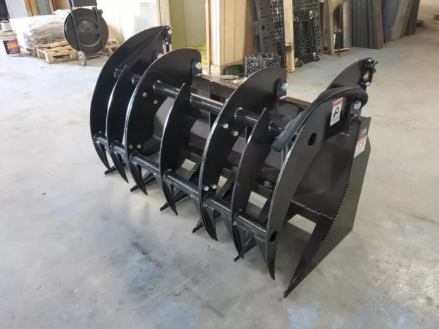 72" COMBO TINE Brush Root Rake Grapple Attachment SkidSteer Tractor Quick Attach 72" COMBO TINE Brush Root Rake Grapple Attachment SkidSteer Tractor Quick Attach