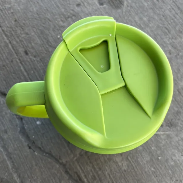BUBBA KEG 52oz Insulated Travel Mug Green Lid Flip Flop Stainless Steel Handle 2