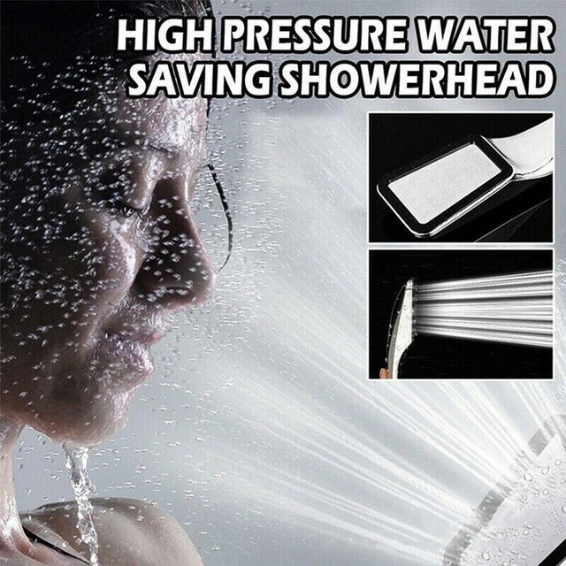 300-Holes High Pressure Shower Head Powerful Boosting Water Saving Bath P0Q1