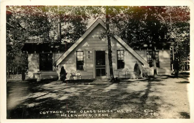 Cline RPPC Z-94 Helenwood TN, Cottage, The Glass House, US Hwy 27, Unposted
