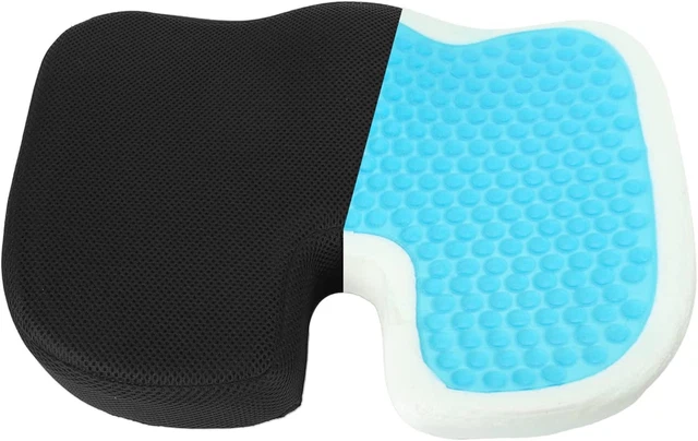 Gooeap Seat Cushion Car Office Chair Cooling Gel Seat Cushion- Memory Foam Gel-E