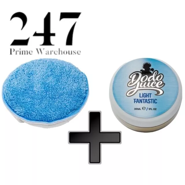 Dodo Juice Soft Car Wax Light Fantastic 30ml High Gloss & Blue Roo Aplicator Pad