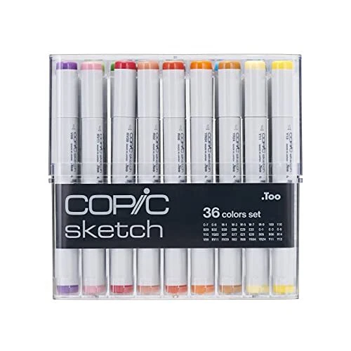 36 COPIC® Sketch Layoutmarker farbsortiert 1,0 + 6 NEW