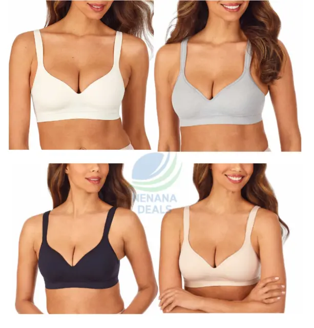 CAROLE HOCHMAN SEAMLESS Bra Wire Free Molded Cups Comfort Straps 1 OR 2  PACK $19.94 - PicClick