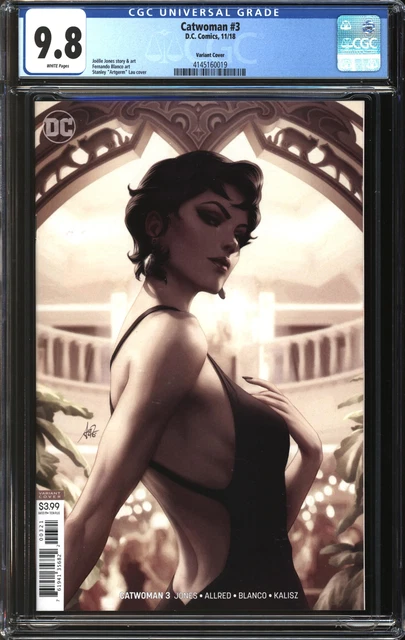 Catwoman (2018) # 3 Stanley "Artgerm" Lau Variant CGC 9.8 NM/MT