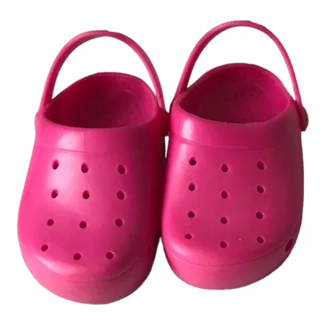 Springfield Collection Pink Crocs or Clogs for 18" Doll American Girl or Other