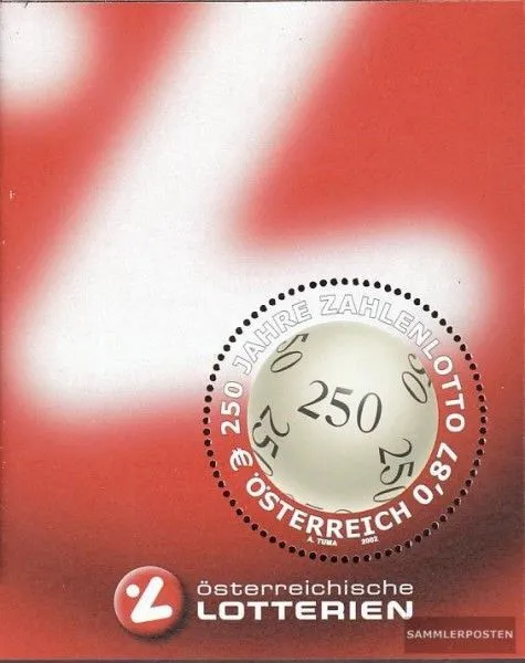 Österreich Block17 (kompl.Ausg.) postfrisch 2002 Zahlenlotto in Österreich