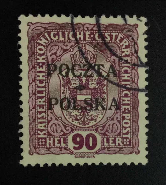 Momen: Poland Sc #50 1919 Used **Cert** Lot #62782