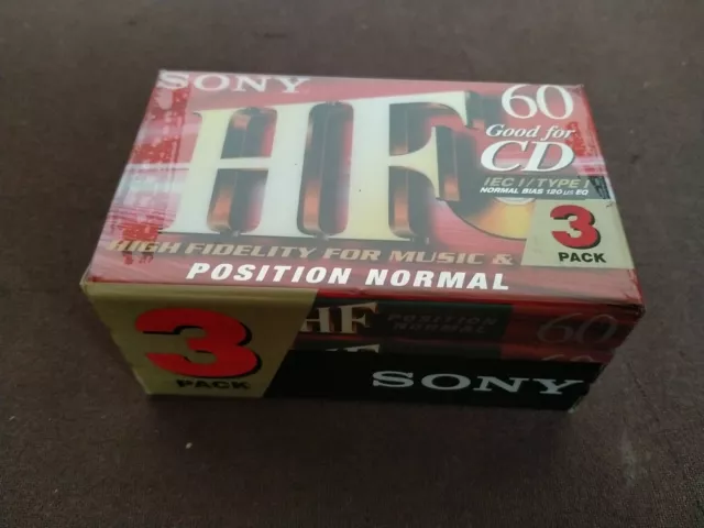 Lot de 3 cassettes audio Sony  60 minutes  livraison Offerte !!!!!!!!!!!!!!!!!!!