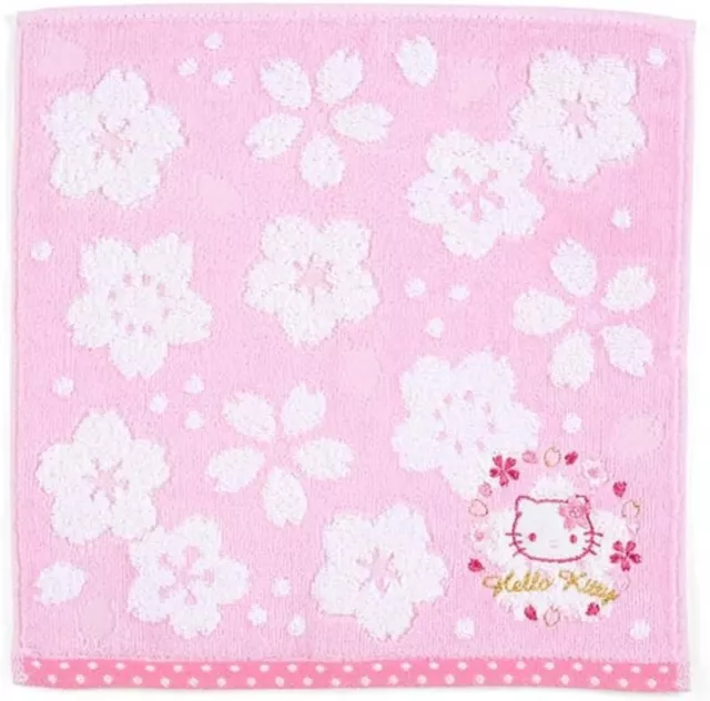 Sanrio Character Hello Kitty Petit Hand Towel 25x25cm (Sakura Design Series) New