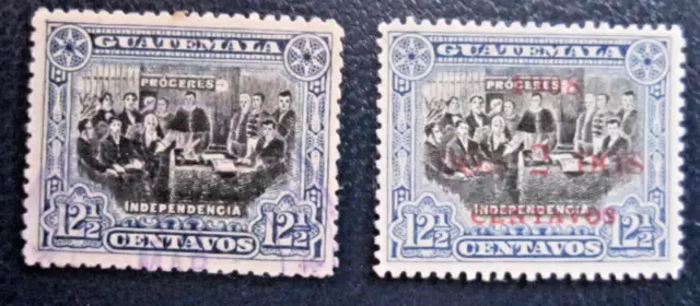 GUATEMALA ,Posten, mi. 115 ;129 ,untersch. Erhaltung  1903