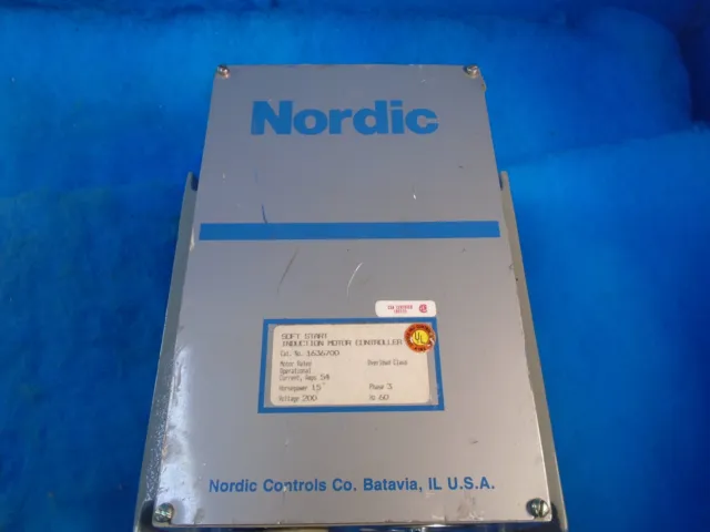 Nordic Controls Motor Controller, Soft Start Induction 1636700 200V 1Yr Warranty