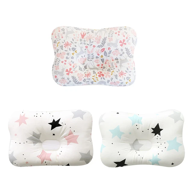 Baby Cot Pillow Newborn Infant Anti Flat Head Cushion for Crib Bed Neck-Suppo OH