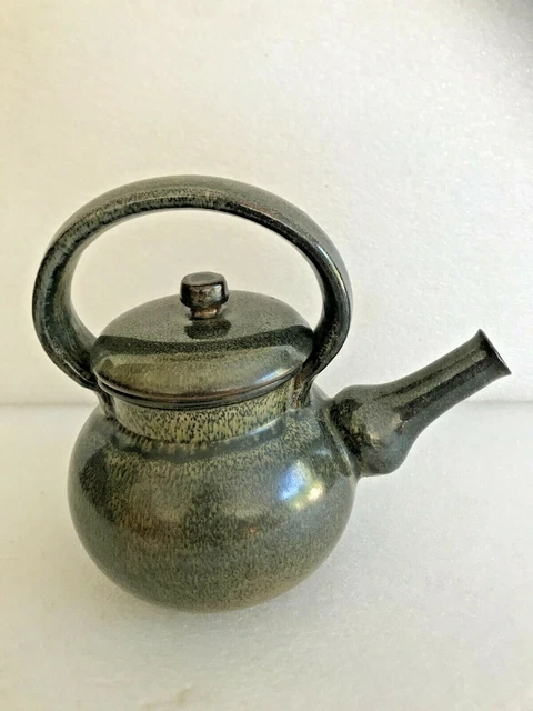 belle verseuse en grès de Puisaye  années 50 -60 vintage artisanat poterie art