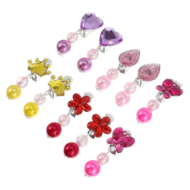 Hifot Bijoux Enfants 30 Pièces - Bagues, Boucles D'oreilles Clip, Bracelet - Licorne Sirène - Accessoire Fête