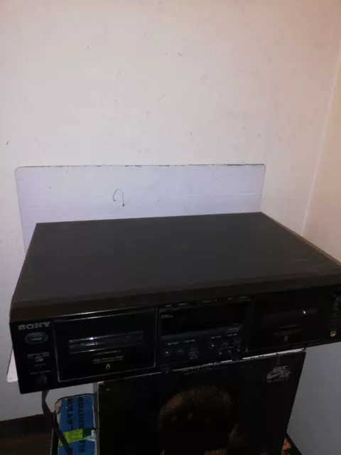 Platine Stereo Double Lecteur Cassette Sony Tc-We475 Fonctionne