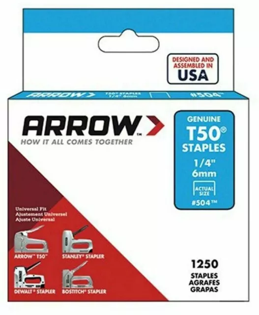 ARROW T50 STAPLES HEAVY DUTY GENUINE STAPLE TACKER CLIPS 6mm 8mm 10mm 12mm 14mm