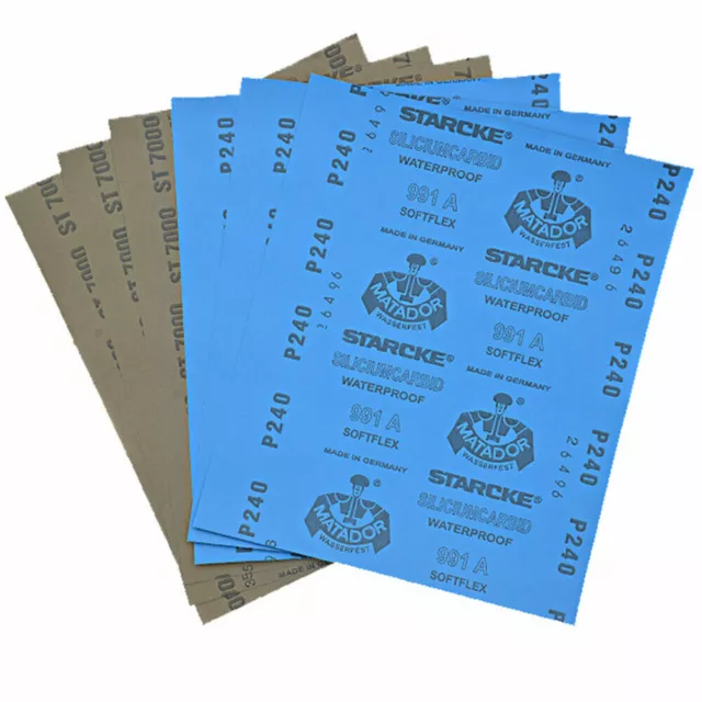 Wet Dry Sandpaper 220 - 70000 Grit Abrasive Sanding Paper Sheets Waterproof Auto