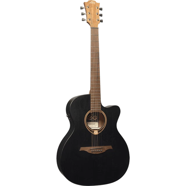Lâg T70ACE-BLS – Guitare électro acoustique auditorium - black satin cutaway