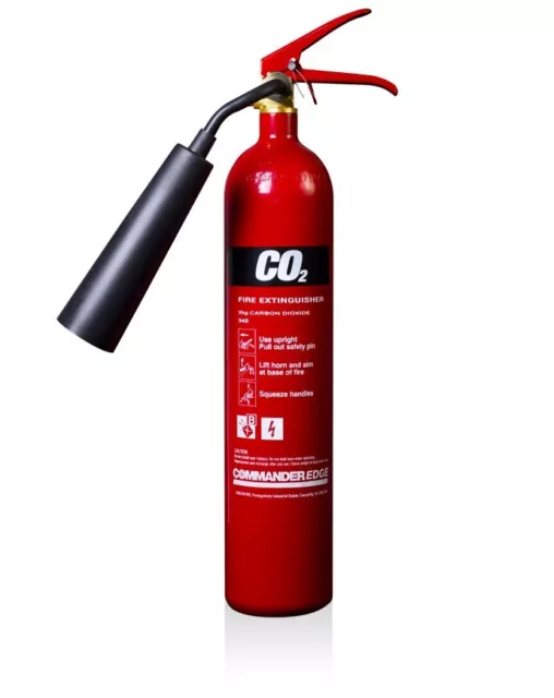 Commander Fire Extinguisher Dry Powder Foam CO2 Carbon Dioxide Water All Sizes 2