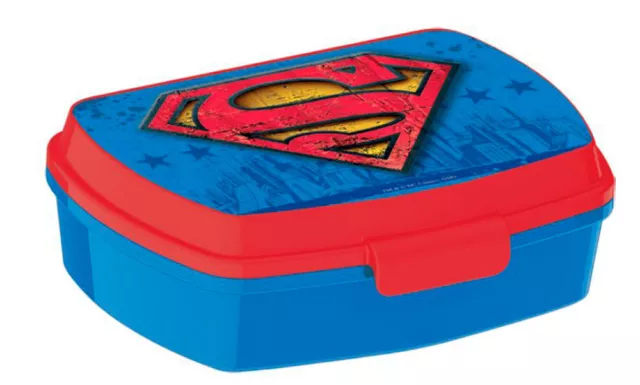 SUPERMAN Lunch Box Boîte Déjeuner Porte Manger Collation Sandwich École