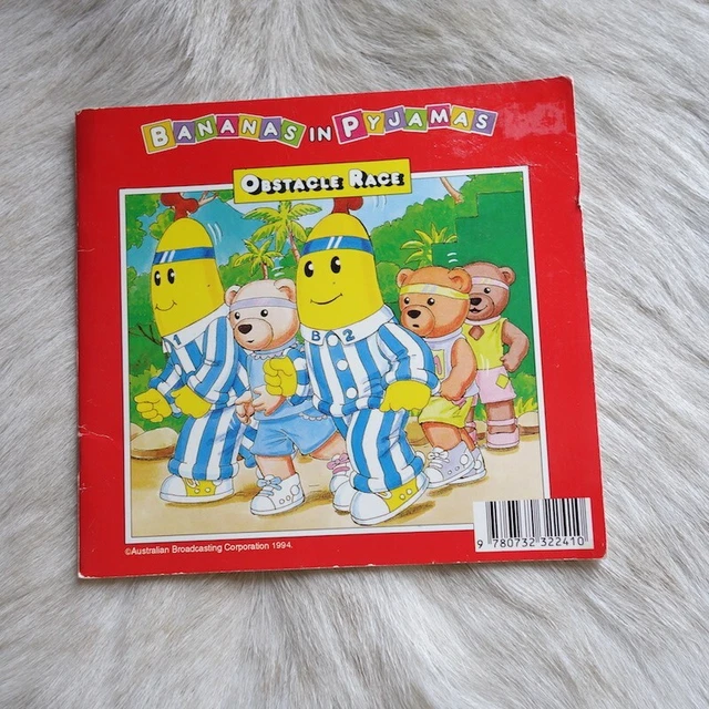 VINTAGE BANANAS IN PYJAMAS Tv Show Book Obstacle Run 1994 Small