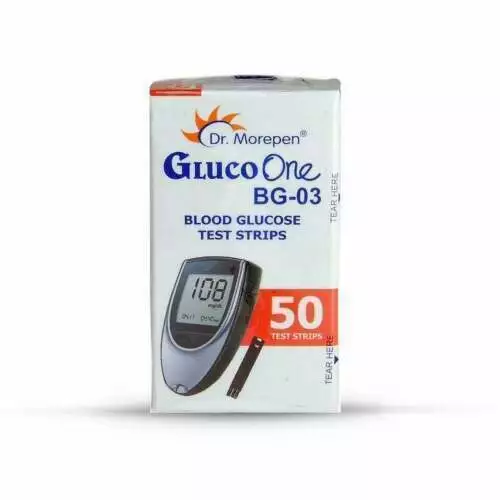 Dr. Morepen BG-03 Tiras reactivas de glucosa en sangre 50 [vencimiento...