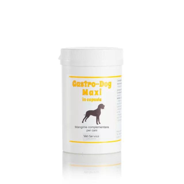Integratore per cani Gastro-Dog Maxi, gastrite e reflusso, 60-120-240 cps