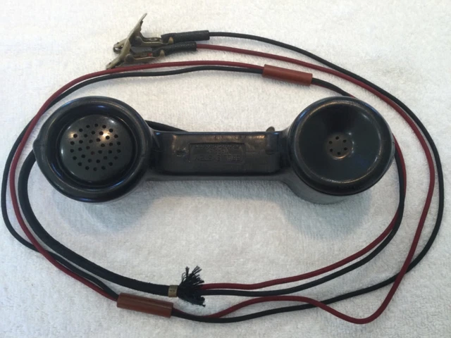 Vintage 50’s Bell System Lineman’s Rotary Dial Hand Set made by Western Electric