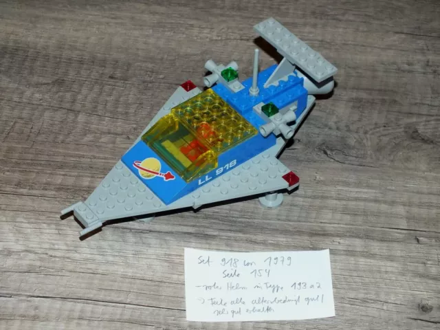 Lego Set 918 Space Transport Raumfähre Weltraum von 1979 !!