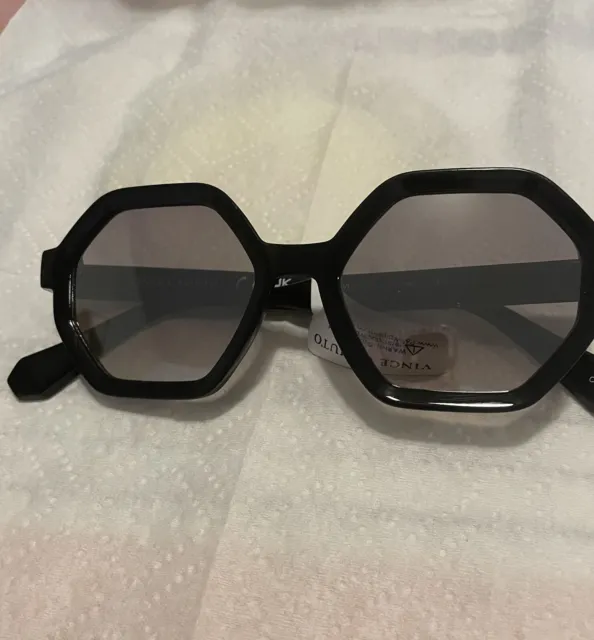 Vince Camuto VC1069 OX Geometric Sunglasses Black Frame Gradients UV Lens