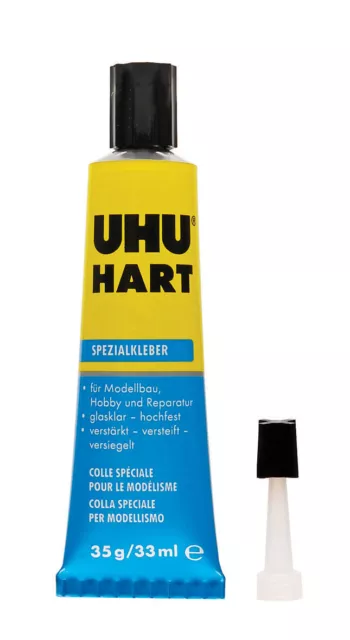 UHU HART KUNSTSTOFF Spezialkleber 35g Tube für Hartkunststoffe