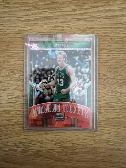 2018 Panini Contenders Optic Larry Bird #25 Winning Ticket Prizm Red Cracked Ice