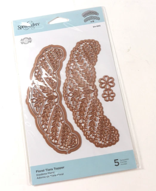 NUEVO - Increíble Papel Hechicero ""Floral Tiara Topper"" Die S4-993