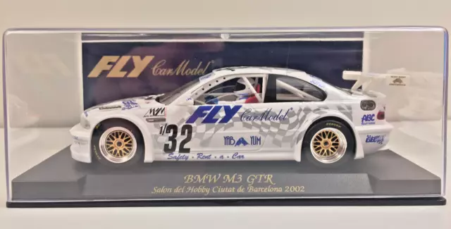 Fly 880024 Slot Car BMW M3 GTR Salon del Hobby Ciutat de Barcelona 2002 in OVP