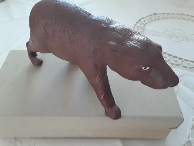Ancien Ours Blanc En Celluloïd – Jouet Vintage Petitcollin, Collection