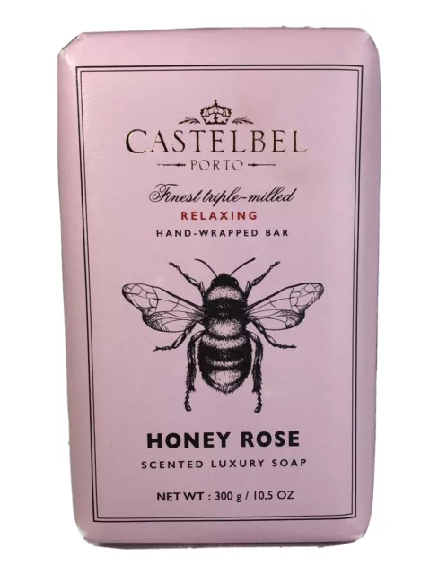 Castelbel Porto Honey Rose Scented Luxury Soap, 10.5 Oz