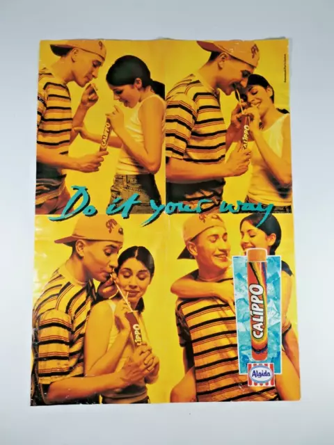 Calippo Ice Cream by Algida 90s Advertising Poster Ammirati Puris Lintas