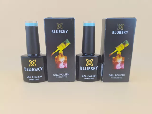 BLUESKY Gel Nail Polish - Croovy Green, 10ml, Pack of 2 BRAND NEW SEALED