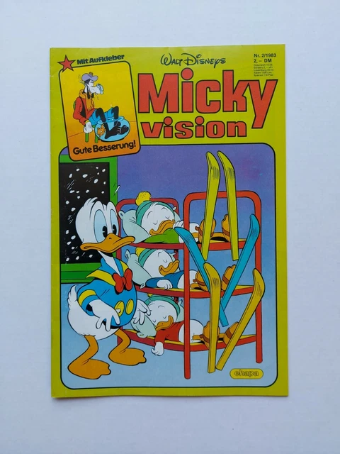 Ehapa Comic - Disneys Mickyvision Nr. 2/1983 - Top Zustand mit Aufkleber / Z1