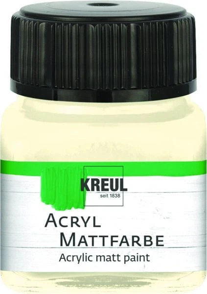 Kreul Acryl Mattfarbe elfenbein 20 ml  Künstlerfarben