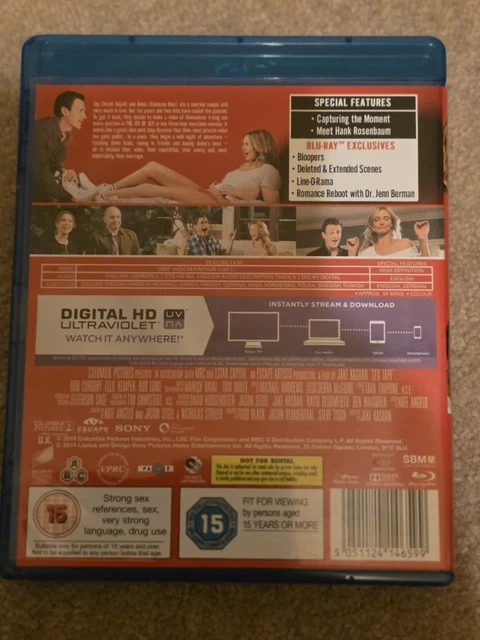 SEX TAPE [BLU-RAY] 15 Cameron Diaz Jason Segel Deleted Scenes (2014) £6 ...