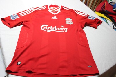 CAMISETA OFICIAL VINTAGE DEL LIVERPOOL DE LA MARCA ADIDAS TALLA M/L CARLSBERG 