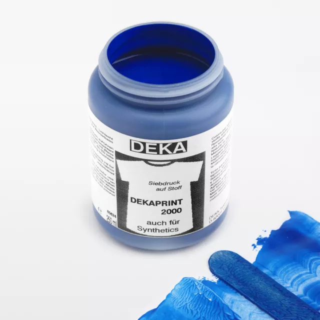 250ml DEKAPRINT Siebdruckfarbe Hellblau | Siebdruck | Farbe für Textildruck