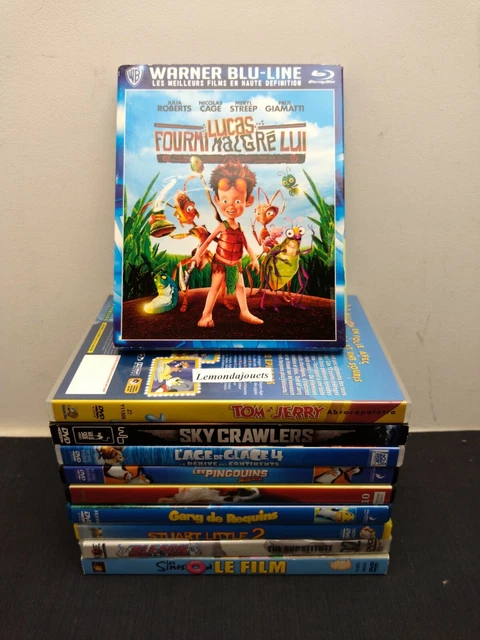 Lot de 10 DVD / Blu-Ray Dessins & Films animés - Warner DreamWorks Voir la liste