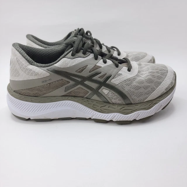 ASICS 33 M WOMENS Size 7 Gray Seafoam Green Hybrid Running