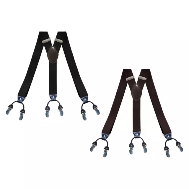 Casual Men Women Suspenders Back Belt Elastic Adjustable Comfortable Hooks